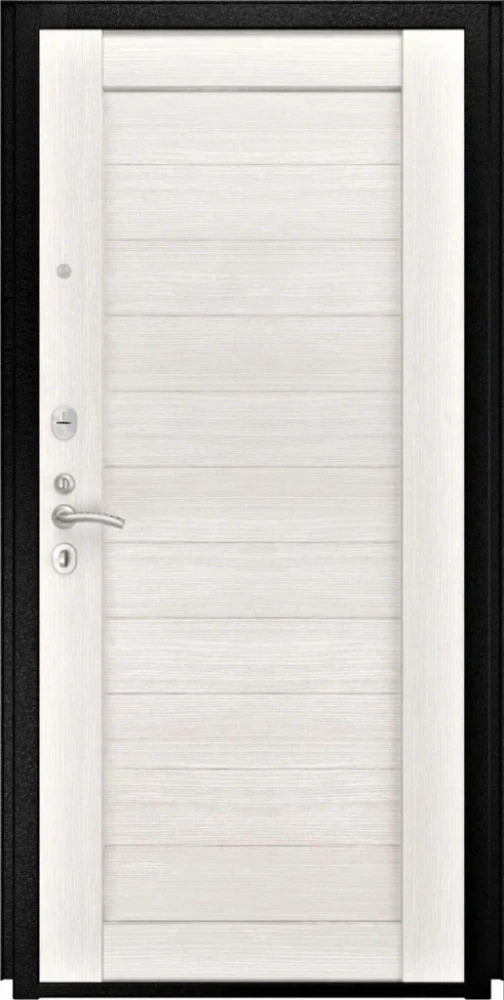 Входная дверь ДвериПРО L-3b СБ-3 листв. бел. (21 беленый дуб) DPRO204868 внутренняя сторона