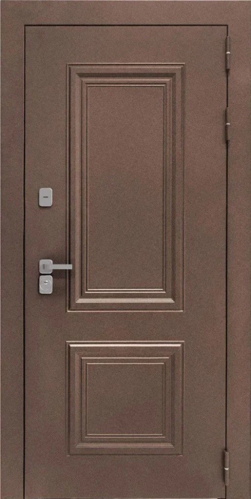 Входная дверь ДвериПРО Д-68 Алиса (16мм, ПВХ ясень белый, зеркало) DPRO200984 внешняя сторона