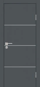 Межкомнатная дверь П-2 Графит матовый