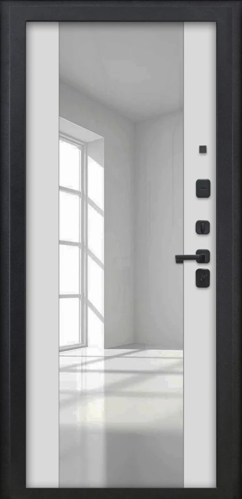 Входная дверь ДвериПРО Берген ФЛЗ -1 Белый матовый DPRO222500 внутренняя сторона