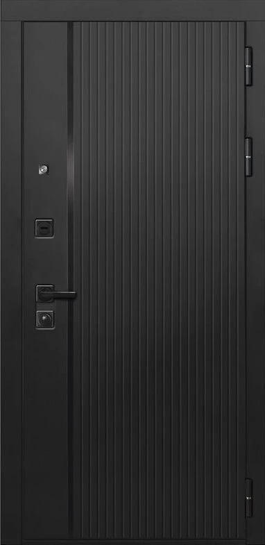 Входная дверь ДвериПРО Л-45 ФЛЗ-618 Черный кварц DPRO227973 внешняя сторона