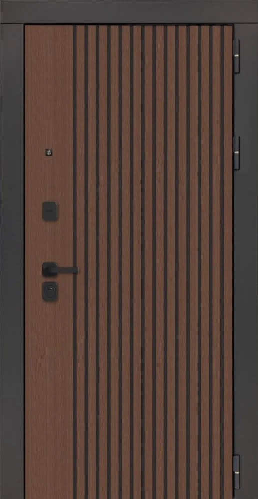 Входная дверь ДвериПРО Модель 3КЛ-1106 ФЛ-14 Веллуто бьянко DPRO226543 внешняя сторона