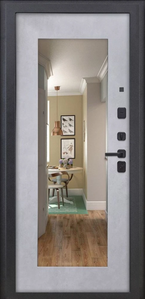 Входная дверь ДвериПРО Аура ФЛЗ-603 Бетон снежный DPRO221100 внутренняя сторона