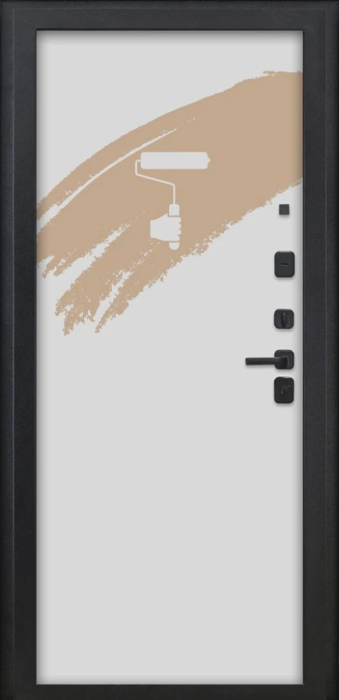 Входная дверь ДвериПРО Берген Под покраску DPRO222428 внутренняя сторона