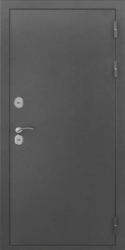 Входная дверь ДвериПРО L-Термо серебро ФЛ-256 (10мм, бетон пепельный) DPRO201006 внешняя сторона