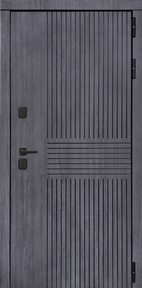 Входная дверь ДвериПРО Берген ФЛ-700 (10мм, ясень белый) DPRO201083 внешняя сторона