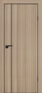 Межкомнатная дверь П-21 кромка АБС черная c 4-х ст. Эвкалипт тасманский