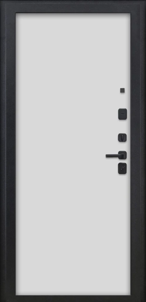 Входная дверь ДвериПРО Л-43 Гладкая Белый матовый DPRO227898 внутренняя сторона